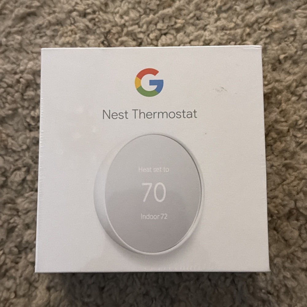 Google Nest Thermostat Snow G4CVZ-US New Factory Sealed Box Snow White